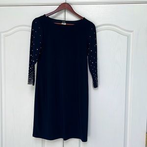 Beaded sleeve dress